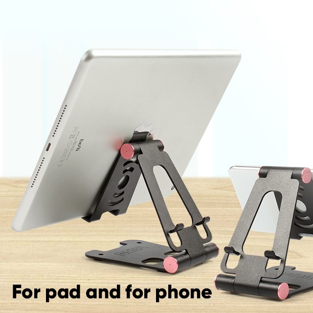 Smartfish Phone Stand 2 in 1 Holder Dudukan HP Metal Table Ipad iphone android