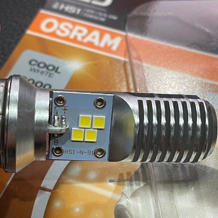 OSRAM OHSERAM BOHLAM LED HS1 H4 LAMPU UTAMA MOTOR KAKI 3 PUTIH AC DC PLUG N PLAY ORI AKSESORIS ASLI