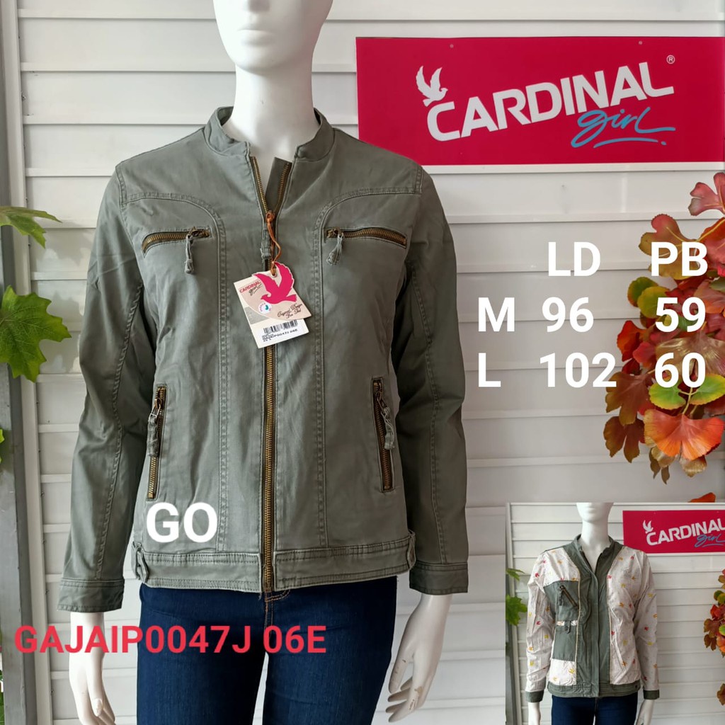 BB CARDINAL JAKET Kanvas Perempuan 100% Original