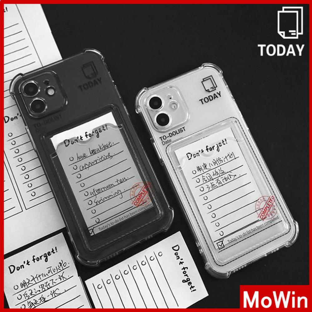 Soft Case Silikon Transparan Holder Kartu / Foto / Kamera Shockproof Untuk iPhone 13pro Max / 12pro / 11 / 7plus