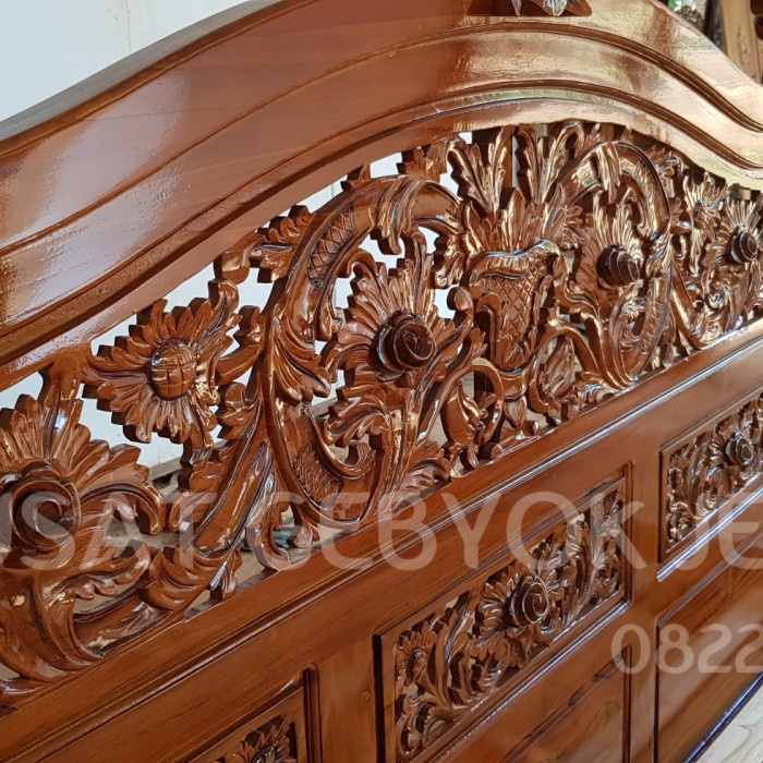 DIPAN UKIR JATI RAHWANA MAWAR