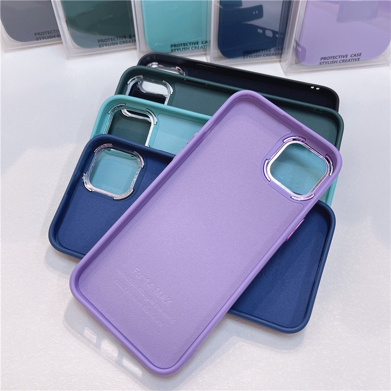 Case Bahan Velvet Shockproof Dengan Kotak Hadiah Untuk IPhone 11 12 13 14 Pro MAX