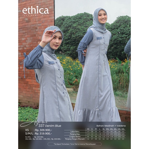 Gamis Ethica Terbaru Ethica Ayumi 337 terbaru 2023