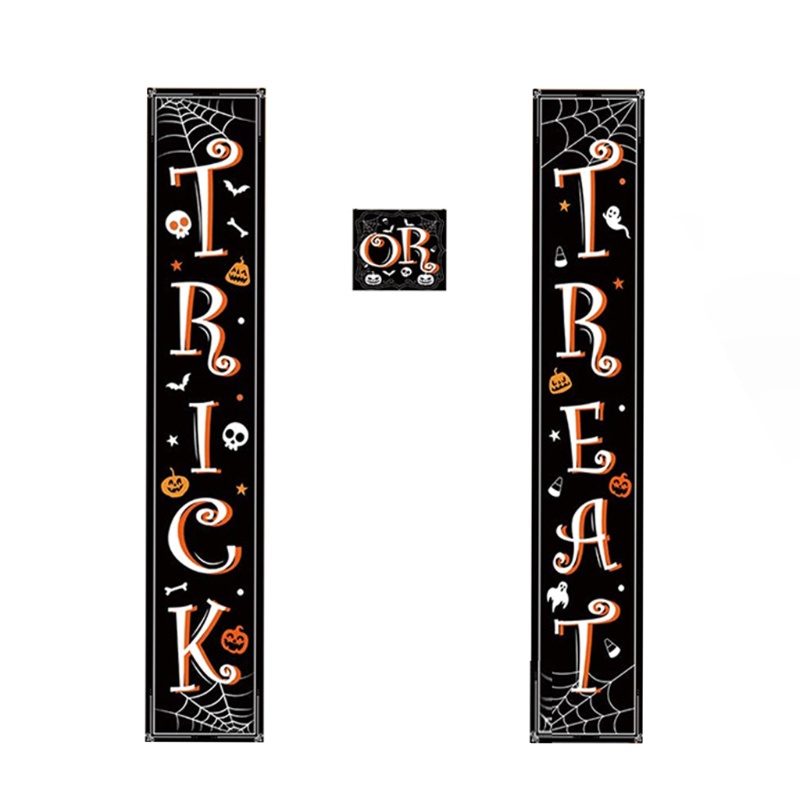 Zzz Banner Gantung Tulisan Treat Or Trick Untuk Dekorasi Pesta Halloween