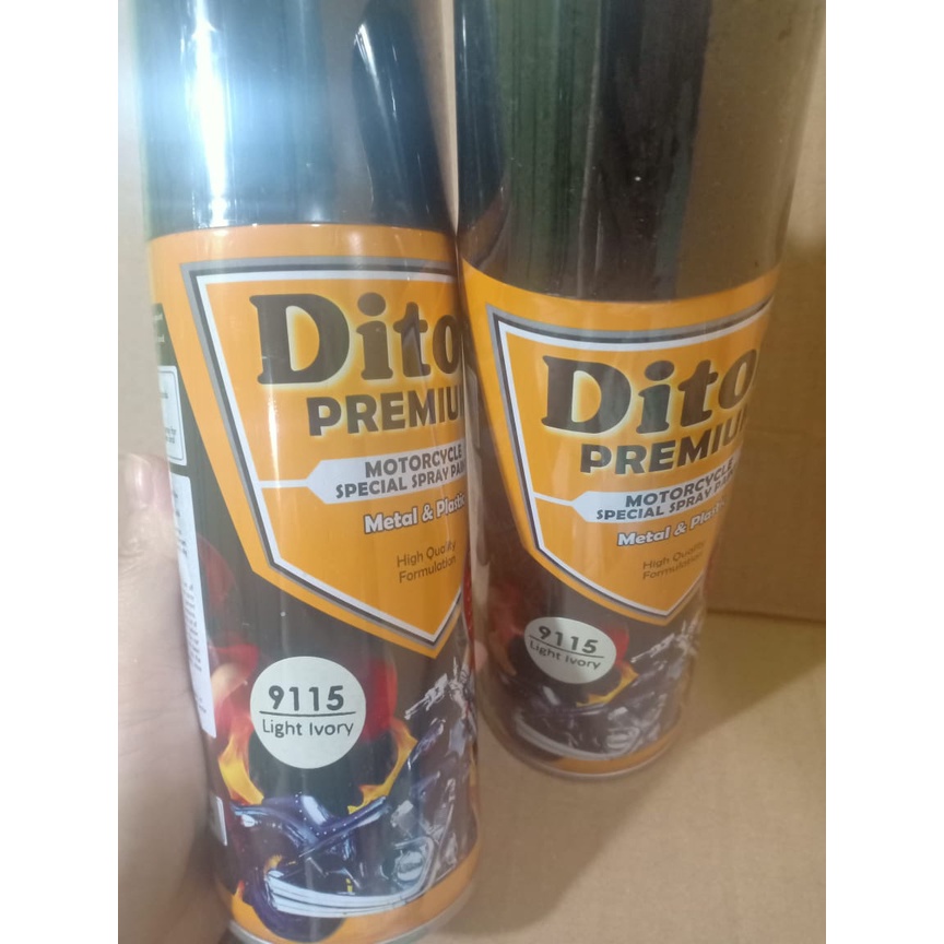 DITON Premium Pilok Pilox Cat Semprot - 9115 Light Ivory / Putih Gading (400cc) V9115**