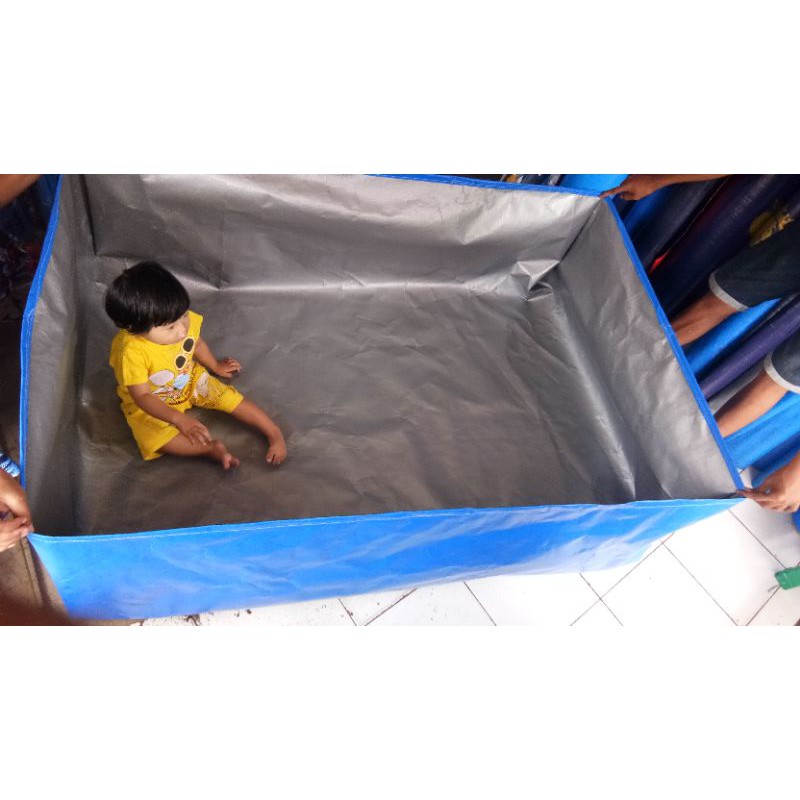 terpal kolam ikan kotak 1x2x50cm a5