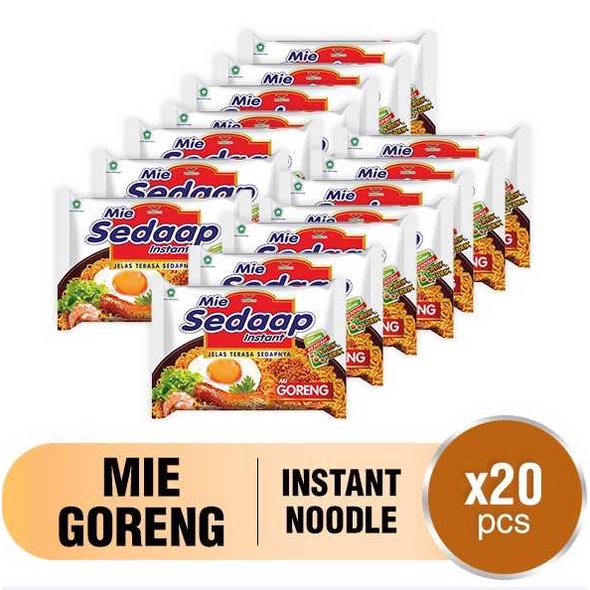 

Sedaap Mie Instan Goreng 90 gr x 20 Pcs