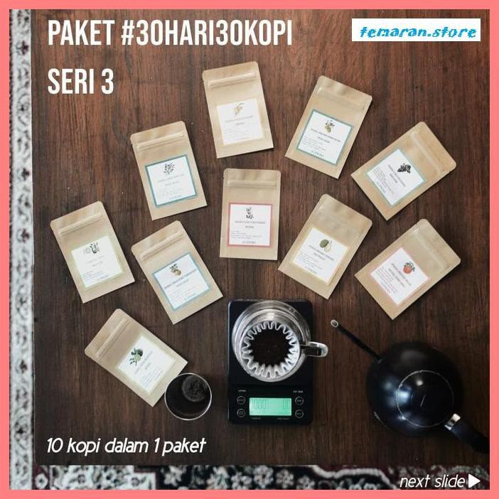 

Kopi- Paket Sekali Seduh 10 Kopi Spesialti Seri 3 - Biji Kopi -Biji-Kopi.