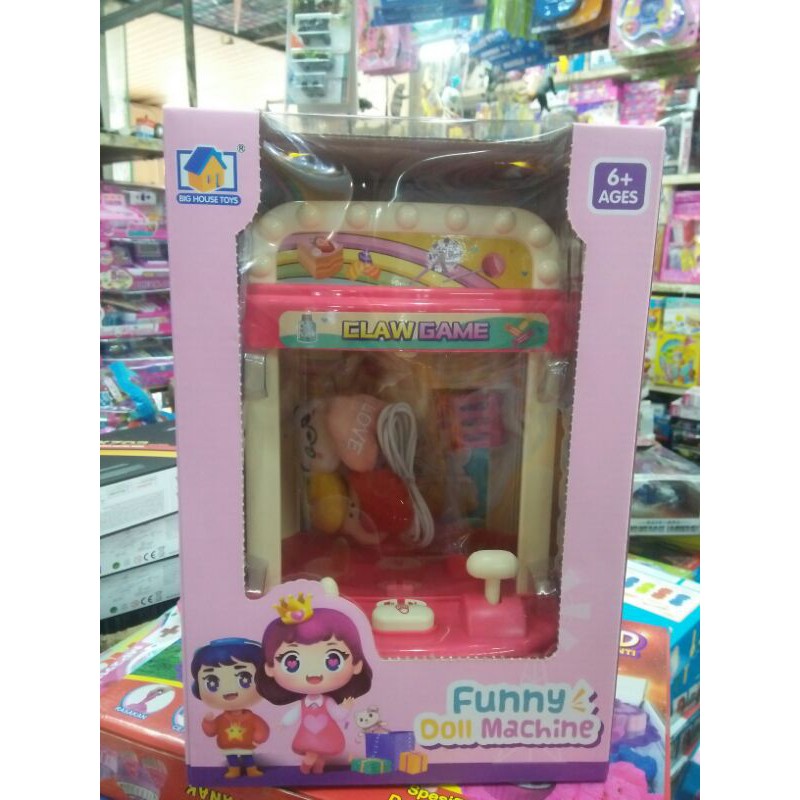 Mainan Crane Mesin capit boneka mini doll machine ukuran besar boneka boneka bahan