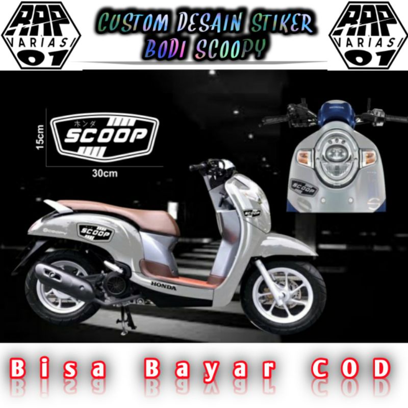 stiker Scoopy, stiker cutting Scoopy