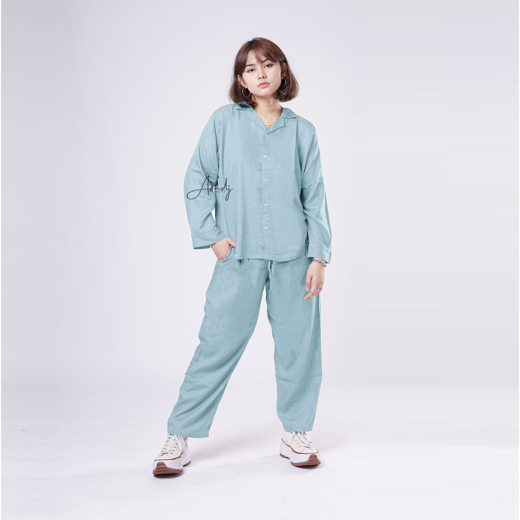 ONESET PAJAMAS WANITA / PIYAMA MUSLIM / SETELAN MUSLIM WANITA BUSUI / SET HEM CEWEK / FASHION MUSLIM