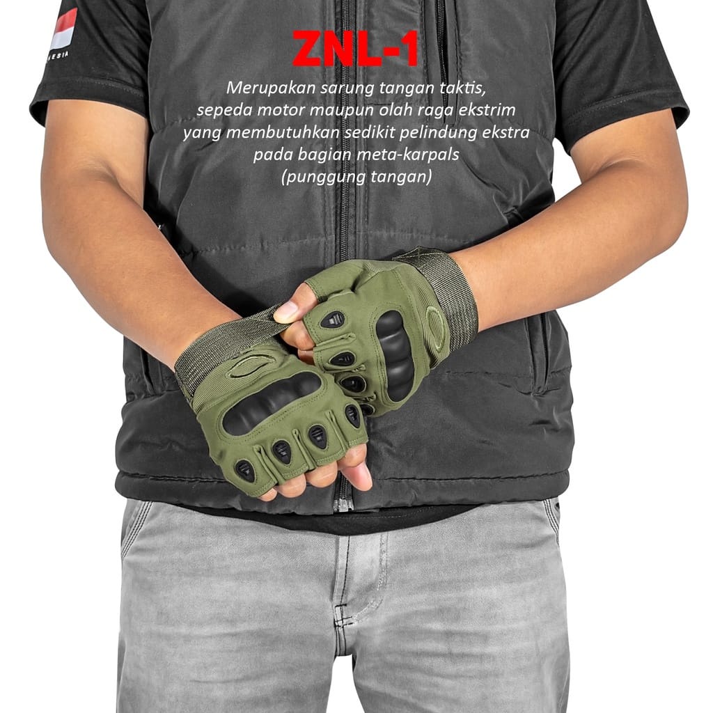 SARUNG TANGAN PRIA SEPEDA MOTOR AKSESORIS PENGENDARA PELINDUNG TANGAN GLOVES HALF FINGER OUTDOOR MODEL BATOK