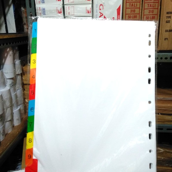 

Jualan Divider Bantex 6240 A4 1-10 / Pembatas Kertas Bagus