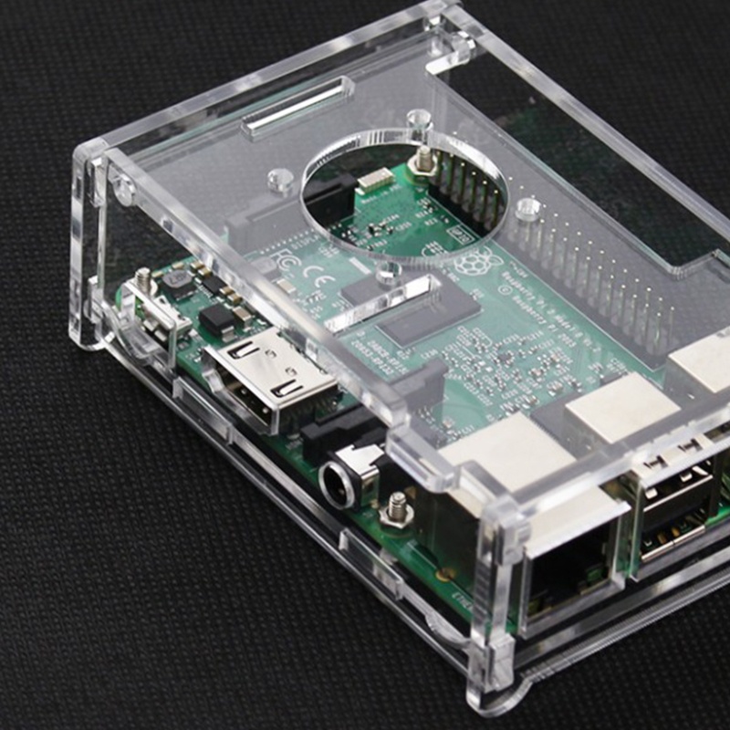 Btsg Akrilik Bening Kualitas Tinggi Untuk Case Dengan Kipas &amp; Heatsink Untuk Raspberry Pi 3 Celeng