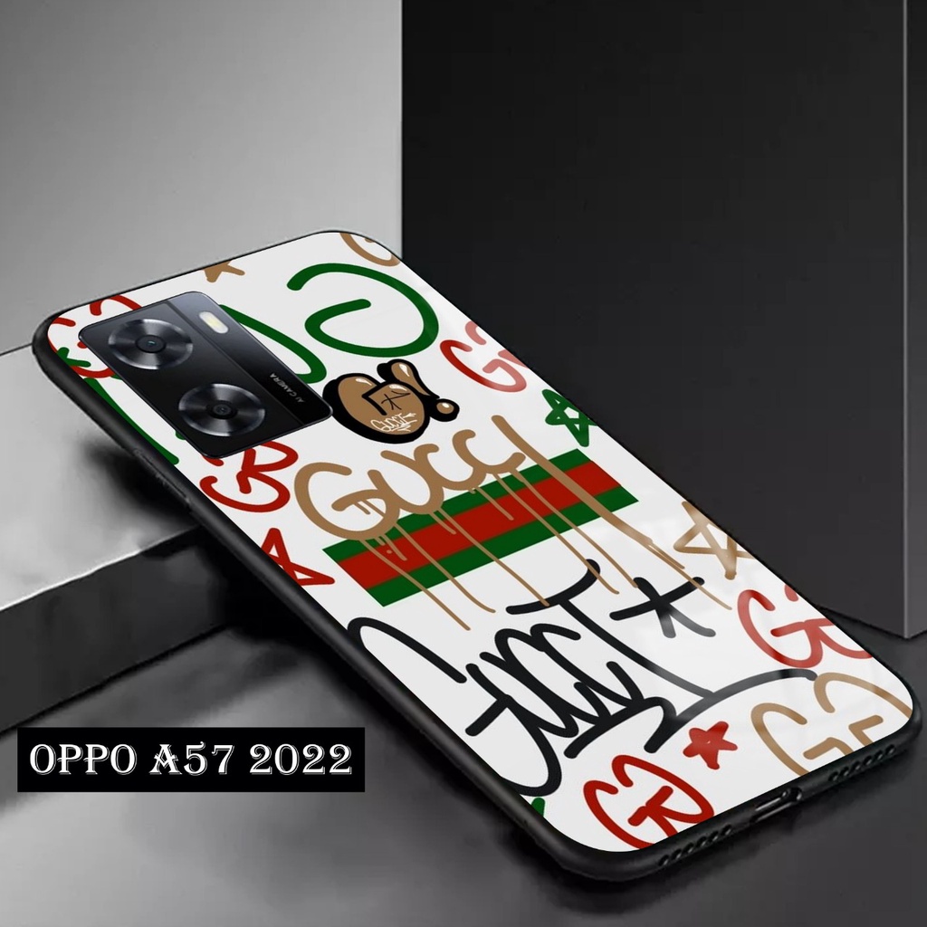 Softcase Glass Kaca Oppo A57 2022 Terbaru [FC25] Case Motif Oppo A57 2022 - Casing Hp Oppo A57 2022 