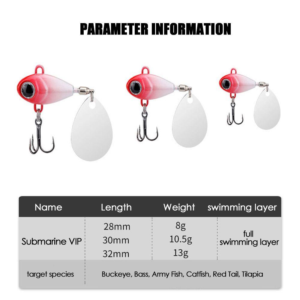 Preva Umpan Pancing Metal Spinner Tackle 10.5g/30mm Sendok Metal Rotate Sequin Treble Hook