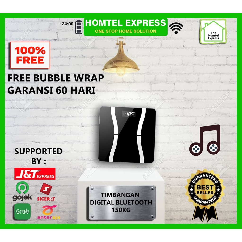 Timbangan Badan Digital Taffware / LCD Timbangan Fitness