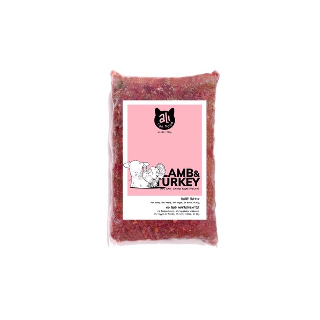 Lamb & Turkey  - Ali Cat Food - Makanan Kucing - Raw Food
