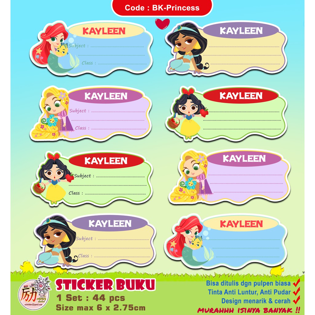 

❤️ Sticker Buku Character
