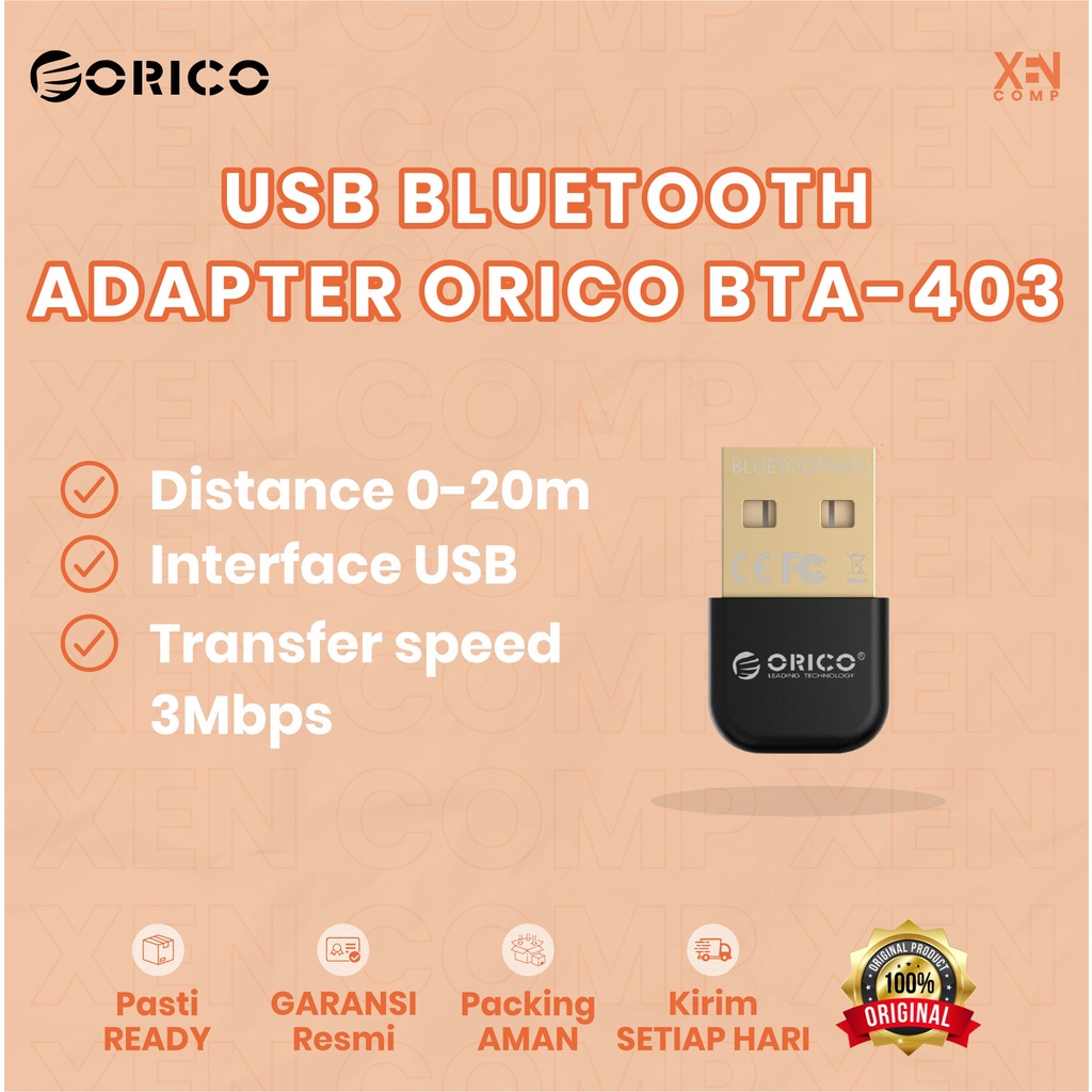 ORICO USB Bluetooth Adapter 4.0 BTA-403 - Hitam