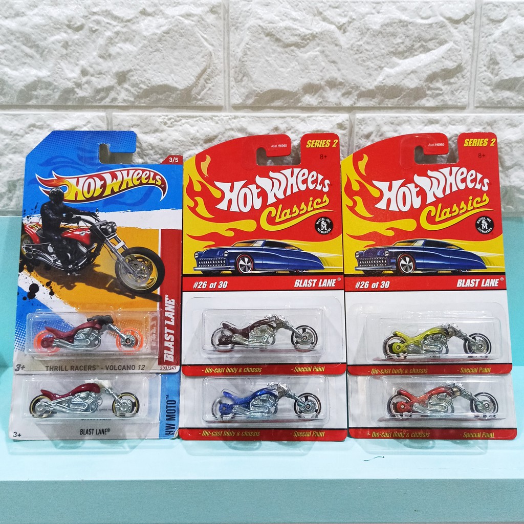 Hot Wheels Paket Classic Treasure Hunt Blast Lane Set 6 Item Special Card