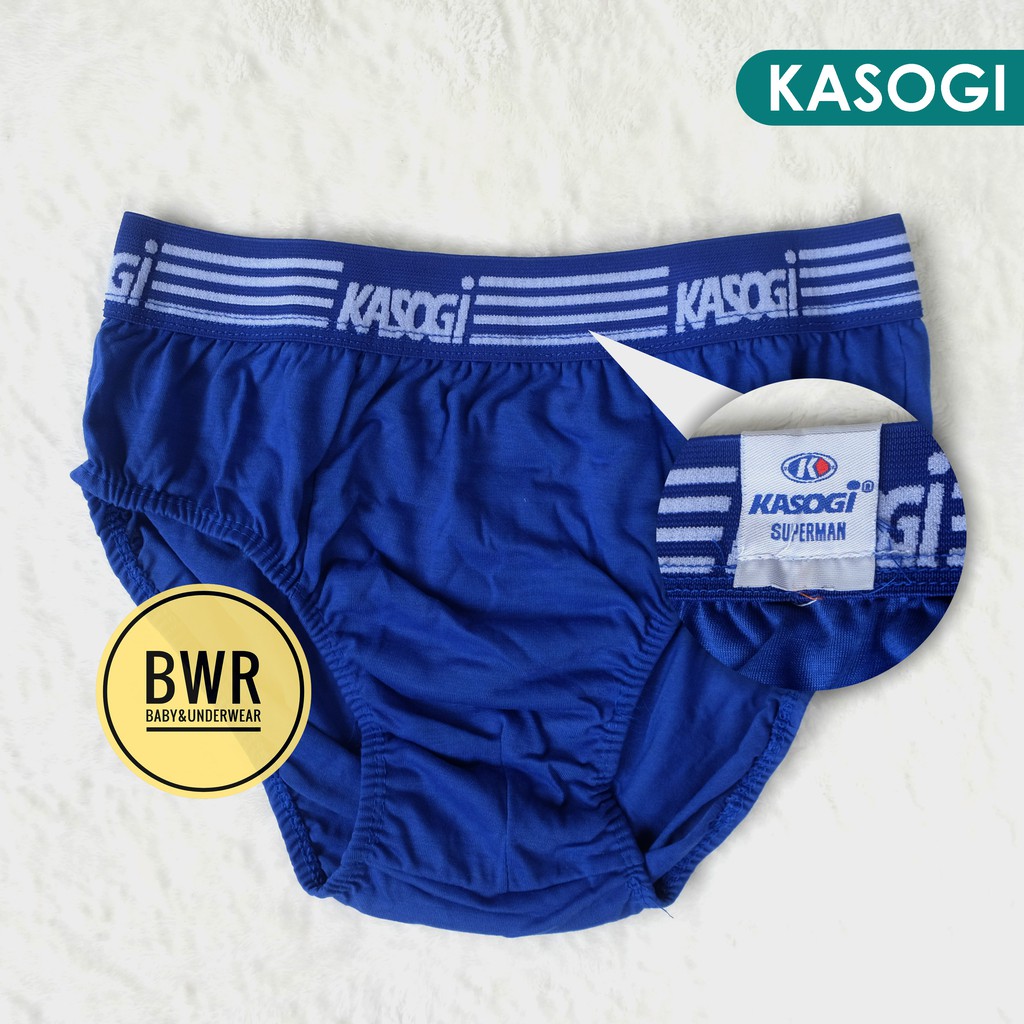 Celana Dalam Pria KASOGI Mika | CD Karet Boxer SUPERMAN Men's Wear - Satuan