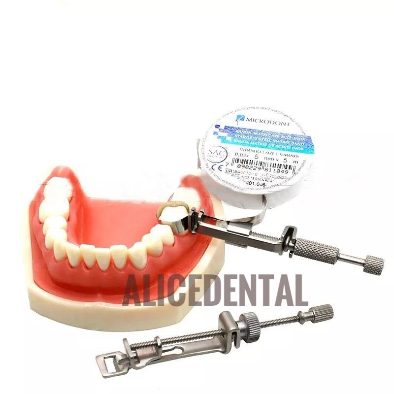 Dental matrix holder universal tofflemire tofflemier matriks gigi toflemeyer metal logam retainer band