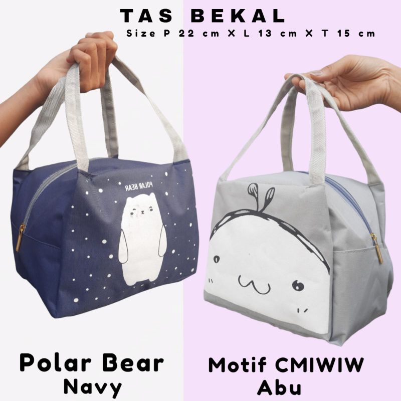 TAS BEKAL MAKANAN  LUNCH BAG VERSI LOKAL An BAHAN D 600