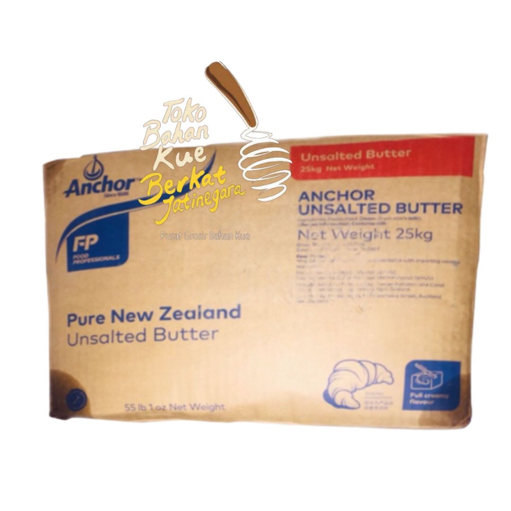 

BUTTER UNSALTED ANCHOR 25 KG / MENTEGA TAWAR