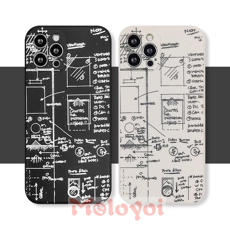 Soft Case Motif Nomor Hitam Putih Untuk Xiaomi Redmi 9A 10 POCO M3 X3 Note 8 9 10 10S 10Pro Plus Max Redmi 9 9T 9C