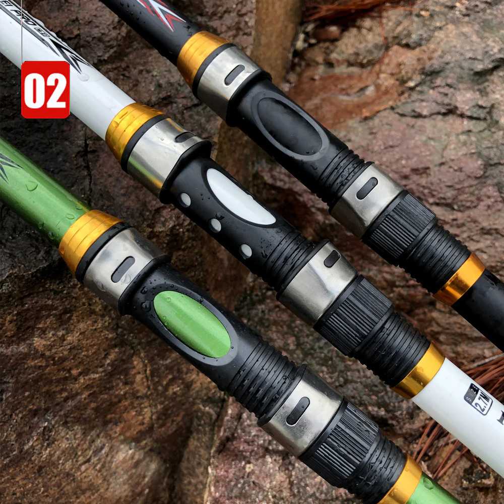 TaffSPORT Joran Pancing Telescopic Rod Carbon Fiber Tongkat Pancing Telescopic Kuat Perlengkapan Mancing Murah