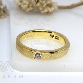 Cincin Kawin Batang Emas 8K Gold - Bebas Request Model Cincin Custom By Mataram Jewellery