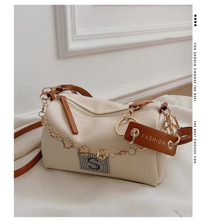BJ43273 - BLACK/BROWN - TAS WANITA FASHION IMPORT MODIS ELEGAN TERMURAH TERLARIS TERBARU BAGSTORE JAKARTA TAS BATAM BQ3273 LT2016