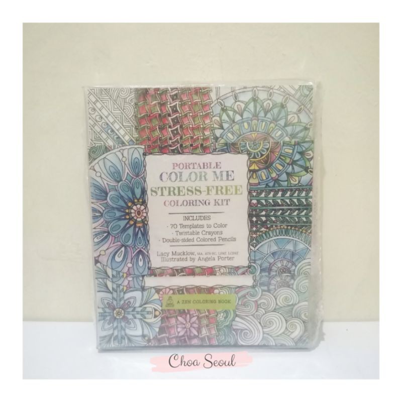 Download Coloring Book For Adult Color Me Stress Free Pensil Warna Crayon Shopee Indonesia