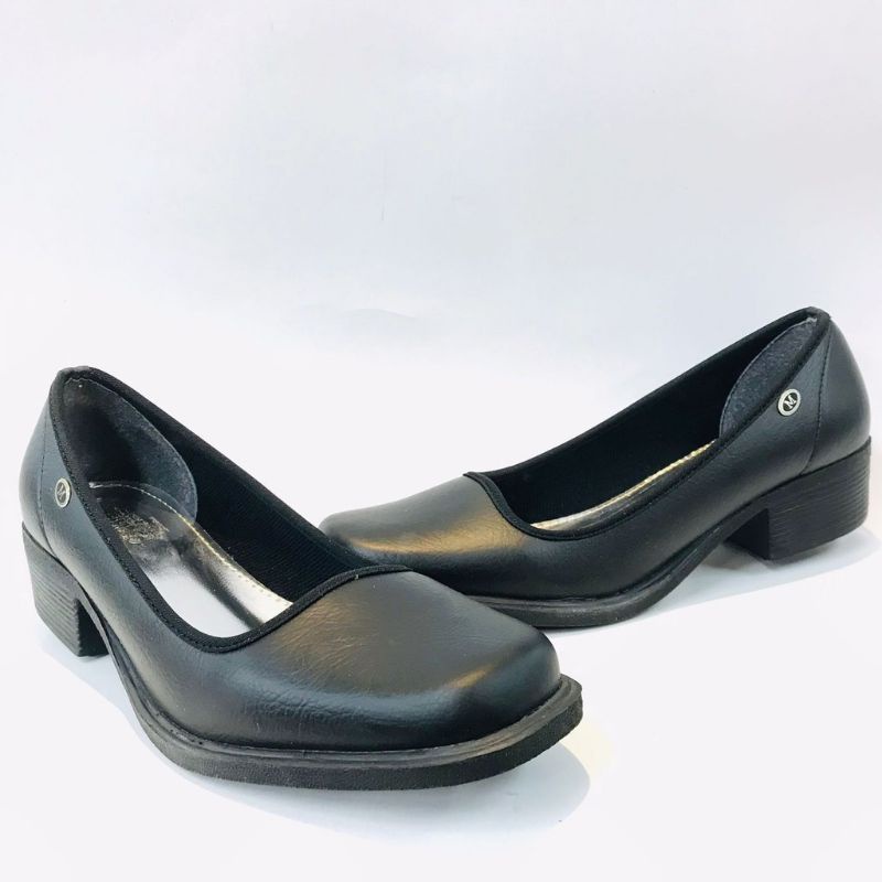 VILANDO - CTC 4001 Sepatu pantofel wanita hitam & putih akper