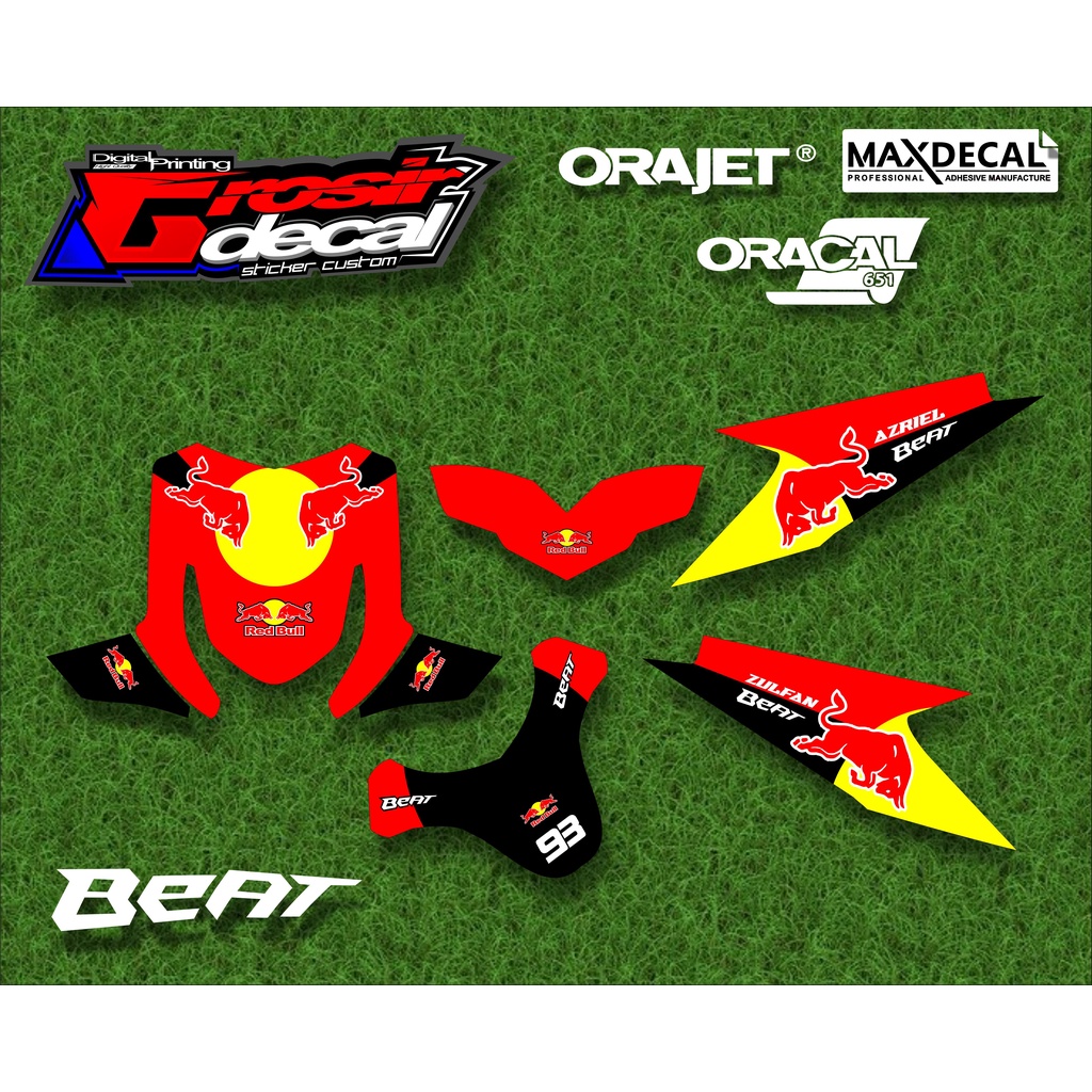 Decal Honda Beat Karbu 2010 - 2013 Full Body Fullset Free Custom