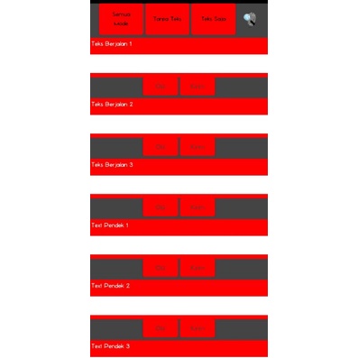 LED KACA STROBO TEXT WIFI 5 baris ws2812b