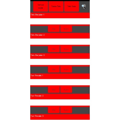 LED KACA STROBO TEXT WIFI 5 baris ws2812b