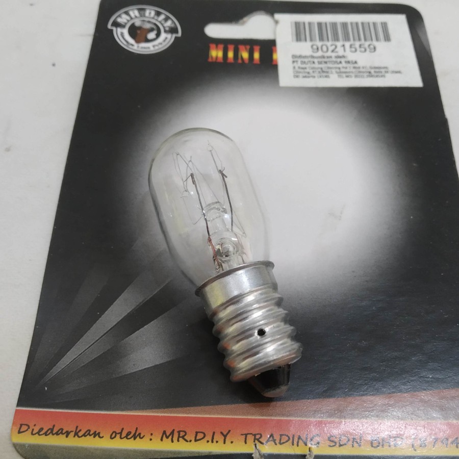 Lampu Bohlam kulkas ulir kecil E14 E 14 e12 e 12 240v 240 V