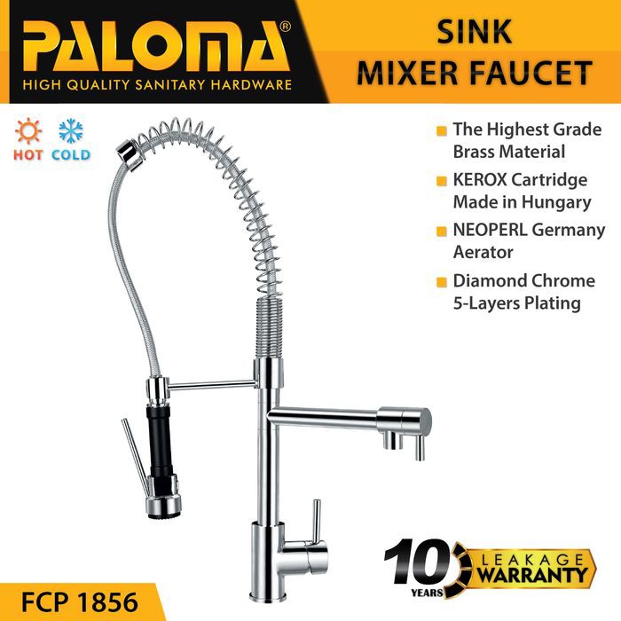 PALOMA FCP 1856 Keran Kran Air Panas Dingin Sink Dapur Kran Flexible