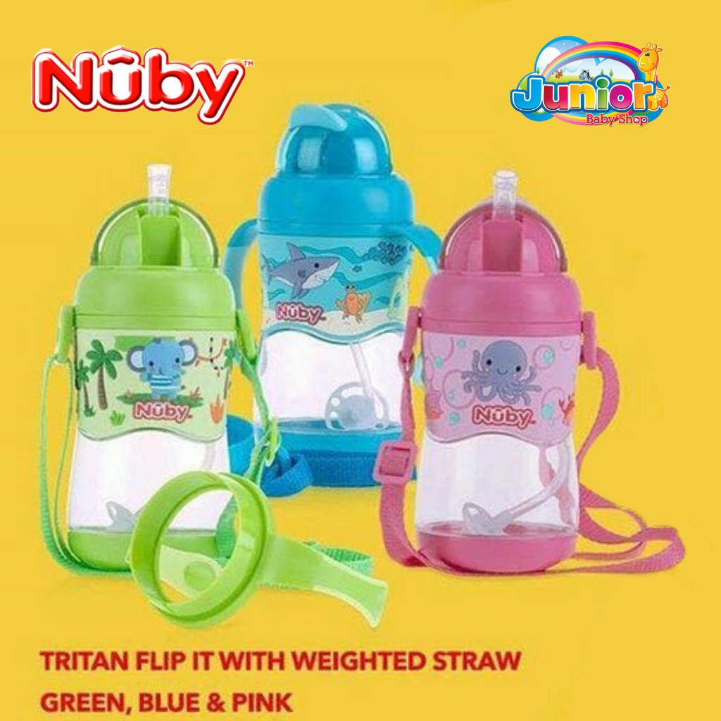 Nuby Tritan Flip It W/Straw (104574)