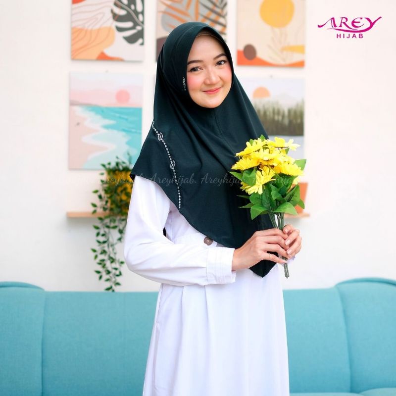JILBAB INSTAN SALSA AREY OVAL BORDIR KOMBINASI-4