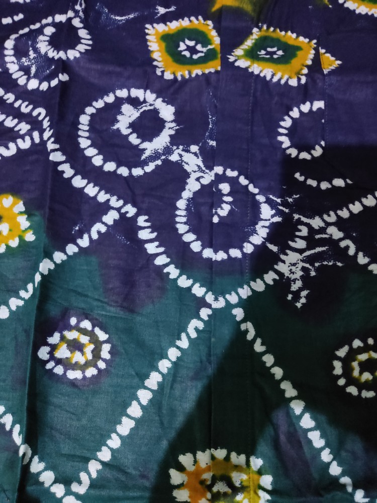 Hem Batik Motif Sarang Laba Laba Ukuran M L Xl Warna Kuning Merah Ungu