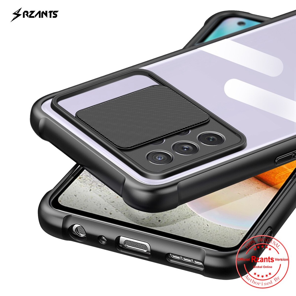 Case Samsung A72 Armor Fusion Slide Transparent Protection Camera Premium Casing