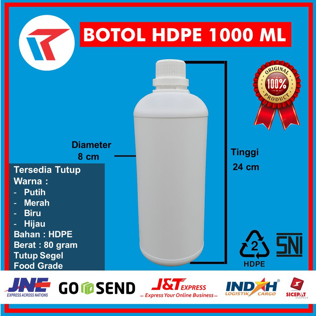 Jual BOTOL HDPE 1000 ML BOTOL LABOR 1000 ML BOTOL AGRO 1000 ML BOTOL