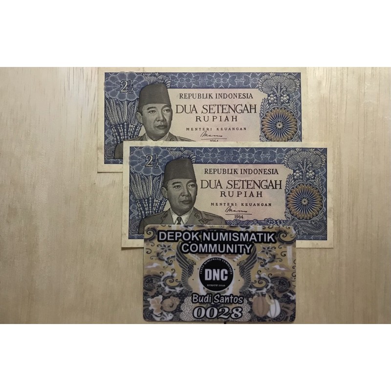 2 1/2 Rupiah Tahun 1964