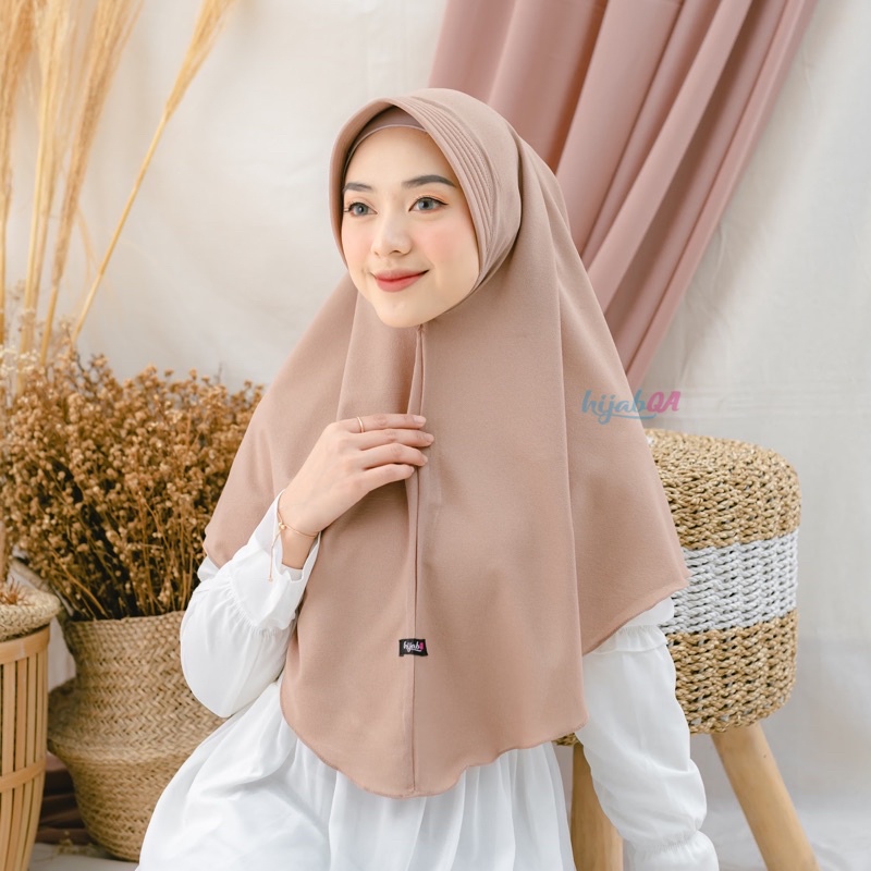 HIJABQA - Aisyah Khimar Instant Jumbo Simple Pet