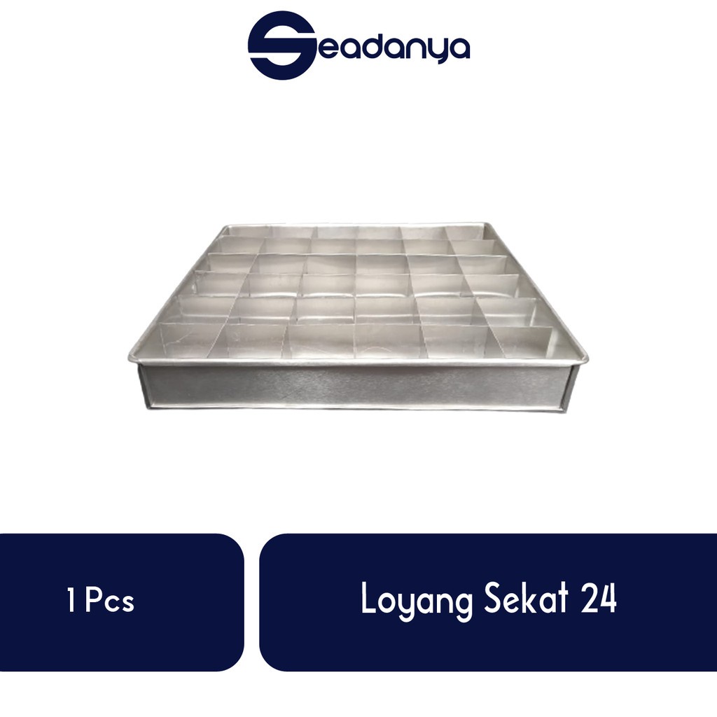 

Loyang Sekat 24-Loyang Sekat/Loyang Sekat Terbaru/Loyang/Loyang Ukuran 24/Loyang Terlaris/Loyang Sekat Termurah