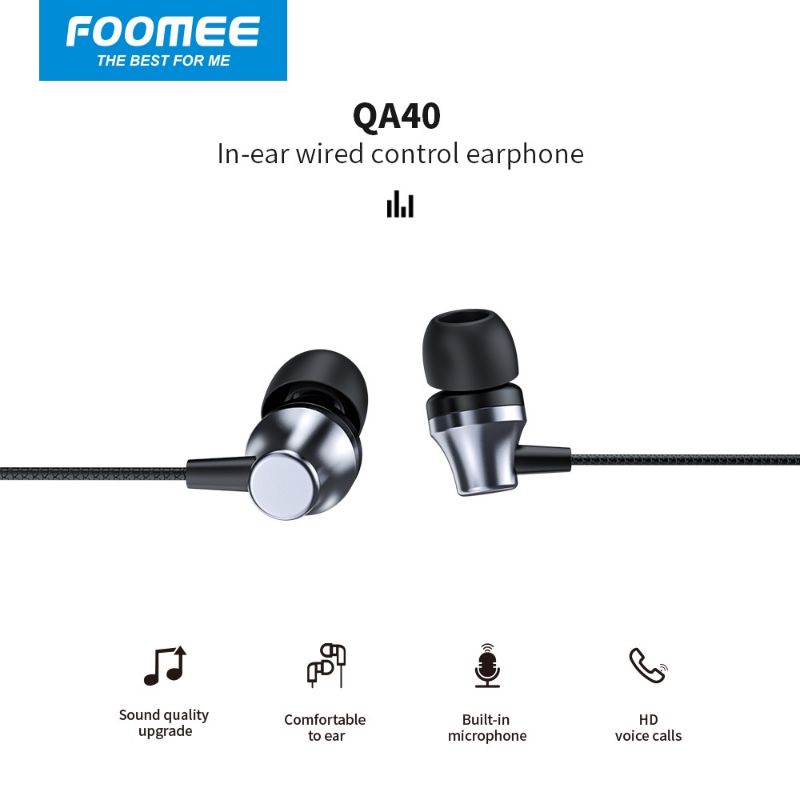 Foomee QA40 in-ear Wired Headset