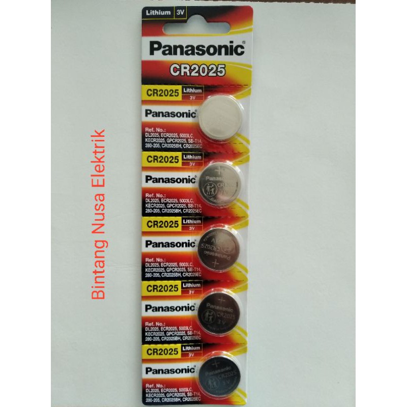 Panasonic CR-2025/5BE Baterai Coin/ Baterai Koin/ Baterai Kancing